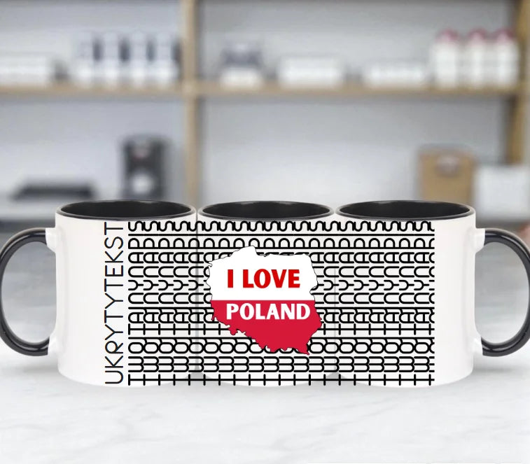 Ukryty tekst kubek klasyczny 330ml różne kolory