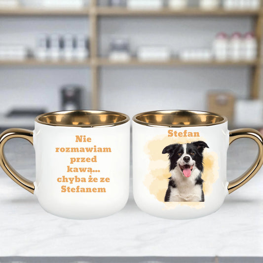 Kubek z psem personalizowany - elegancki 400ml ze zdjęciem #66