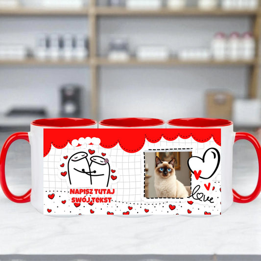 Duży Kubek z Kotem personalizowany gotowe szablony 440ml #78