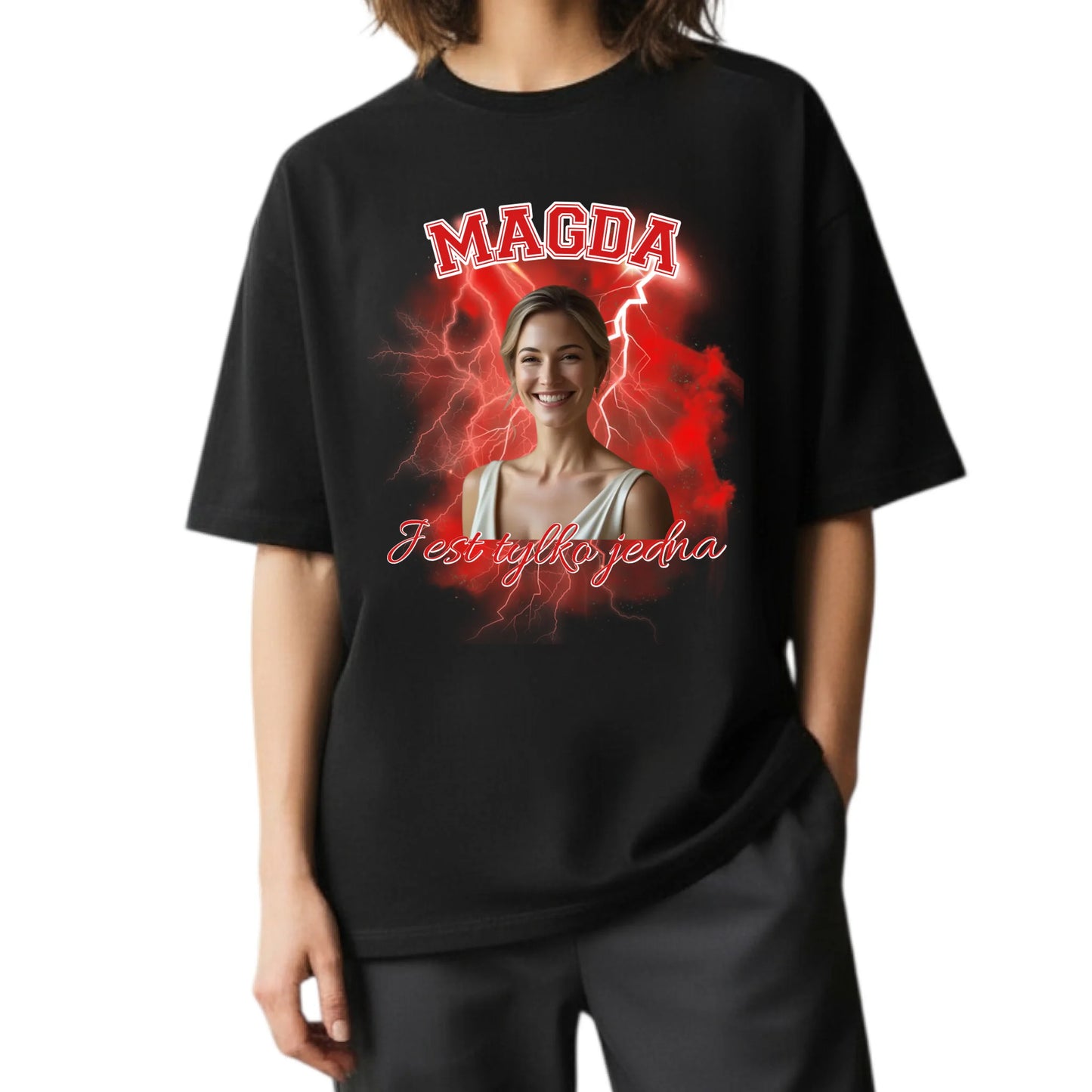 oversize damska czarna