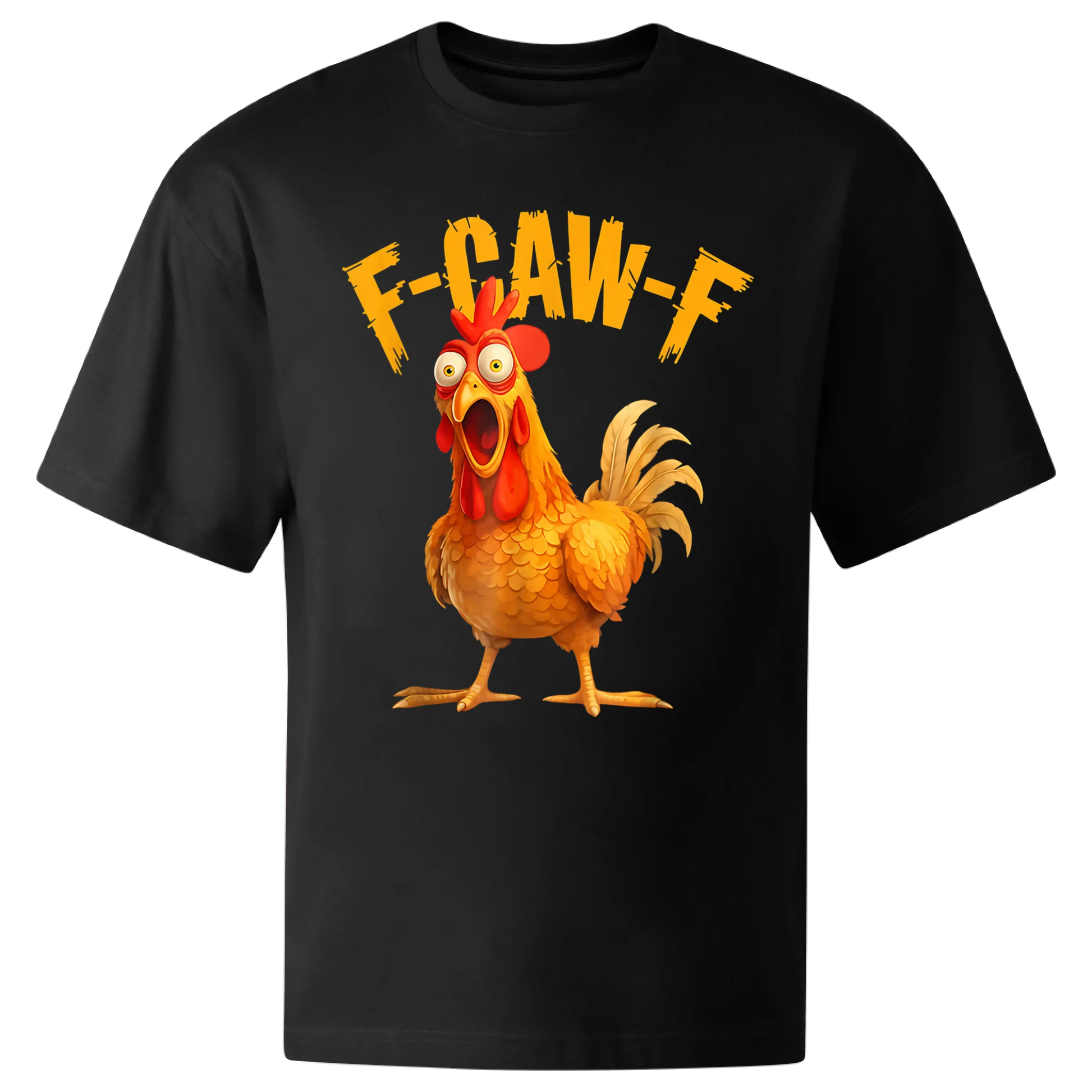 Koszulka przód oversize czarna