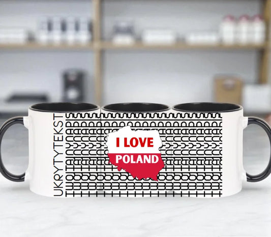 Ukryty tekst kubek klasyczny 330ml różne kolory