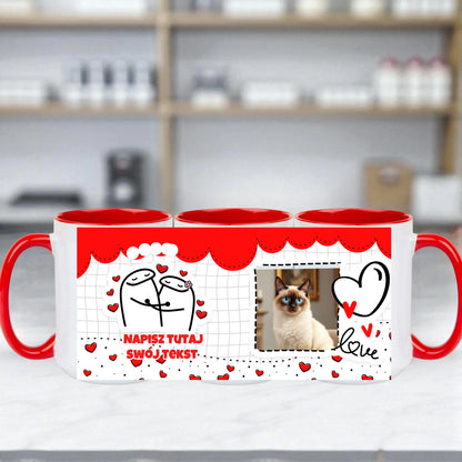 Duży Kubek z Kotem personalizowany gotowe szablony 440ml #78