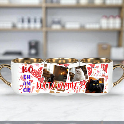 Elegancki Kubek z kotem personalizowany gotowe szablony 400ml #81