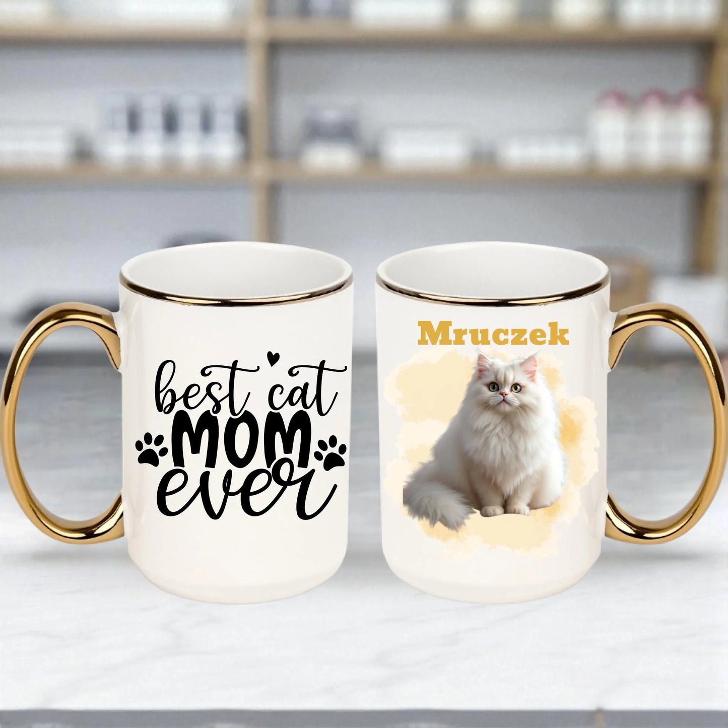 Kubek z kotem personalizowany 440ml na prezent #77