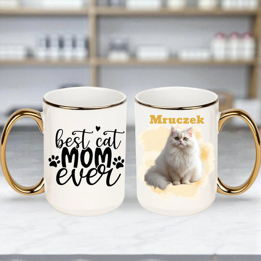 Kubek z kotem personalizowany 440ml na prezent #77