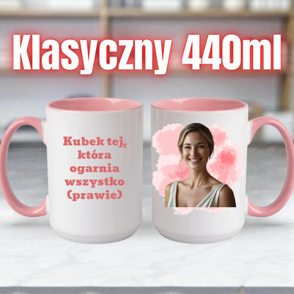 Kubek na prezent z własnym nadrukiem personalizowany 440ml #3