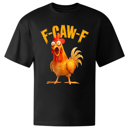 Koszulka przód oversize czarna