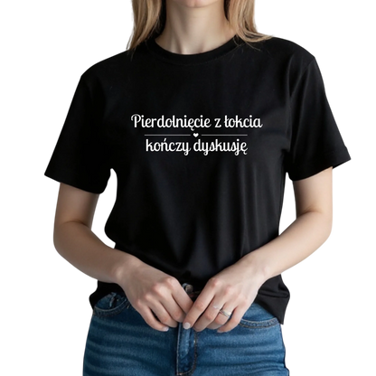 Koszulka damska czarna klasyczna/oversize KAROLAZDDA